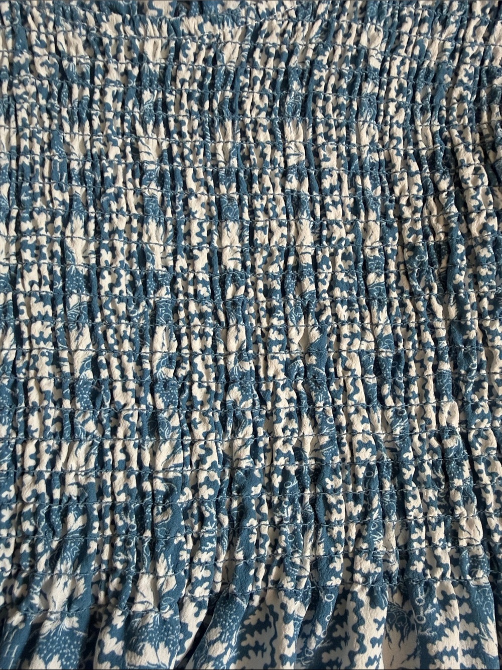 Hill House Nap Dress Blue Floral Smocked Maxi Dress - Women's - Picture 9 of 11